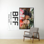 Aangepaste moderne beste vriend voor altijd foto wandkleed (In Situ (horizontaal))