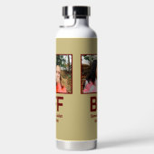 Aangepaste moderne beste vriend voor altijd foto waterfles (Rechts)