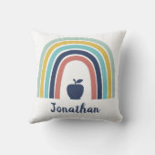 Aangepaste moderne boho-appelregenboog kussen (Achterkant)