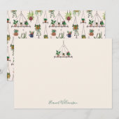 Aangepaste moderne Boho-planten bruidsfeest Bedankkaart (Voorkant / Achterkant)