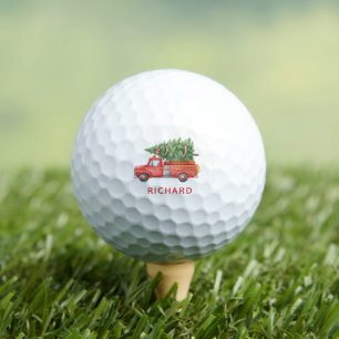 Aangepaste moderne brandweerman Kerstmis brandweer Golfballen