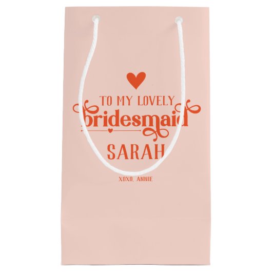 Aangepaste, moderne brieftas met cadeau klein cadeauzakje (Voorkant)