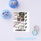 Aangepaste moderne Columbus Dag 9 Fotocollage Flyer (Enkel)