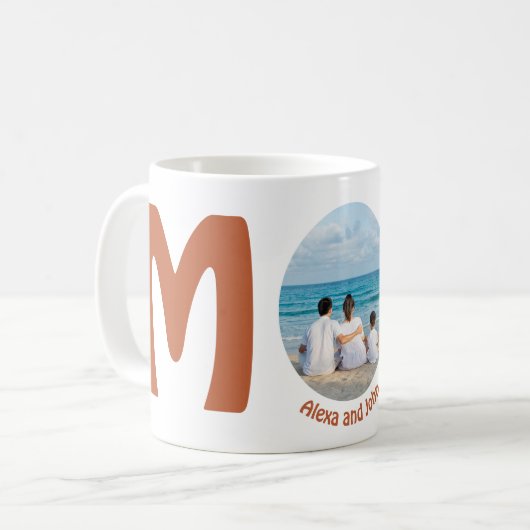 Aangepaste moderne eenvoudige Moederdag cadeau fot Koffiemok (Voorkant links)