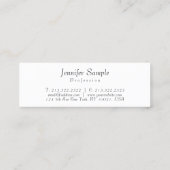 Aangepaste, moderne, eenvoudige professionele Sjab Mini Visitekaartje (Achterkant)