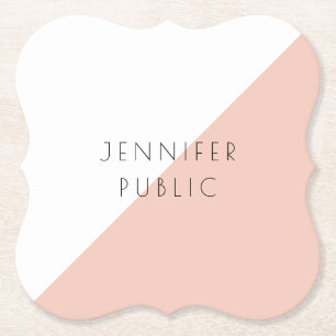 Aangepaste, moderne, eenvoudige Sjabloon Kartonnen Onderzetters