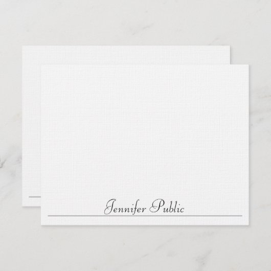 Aangepaste moderne, eenvoudige Sjabloon Typografie (Voorkant / Achterkant)