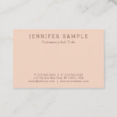 Aangepaste, moderne, eenvoudige Sjabloon Visitekaartje (Achterkant)