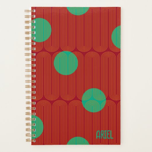 Aangepaste, moderne, elegante Abstracte planner (Voorkant)