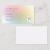 Aangepaste moderne, elegante kleurrijke Logo voor Visitekaartje (Voorkant / Achterkant)