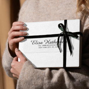 Aangepaste moderne elegante retouradres label