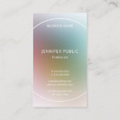 Aangepaste moderne, elegante Sjabloon van een mono Visitekaartje (Achterkant)