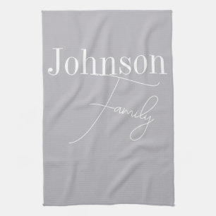 Aangepaste moderne familienaam theedoek