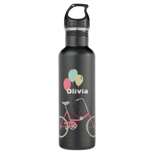 Aangepaste  moderne fiets met ballonnen waterfles  (Voorkant)