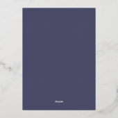 Aangepaste Moderne Folie Dochter Afstuderen Kaart (Achterkant)