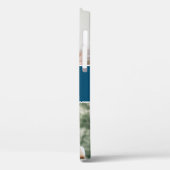 Aangepaste Moderne Fotocollage Blauw Monogram Case-Mate iPhone Case (Achterkant / Links)