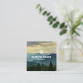 Aangepaste moderne fotografie vierkante visitekaartje (Staand voorkant)