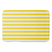 Aangepaste, moderne gele, gestreept Sjabloon groot Badmat (Voorkant)
