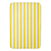 Aangepaste, moderne gele, gestreept Sjabloon groot Badmat (Voorkant Verticaal)