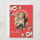 Aangepaste, moderne, gelukkige geboortedag foto kaart (Voorkant)