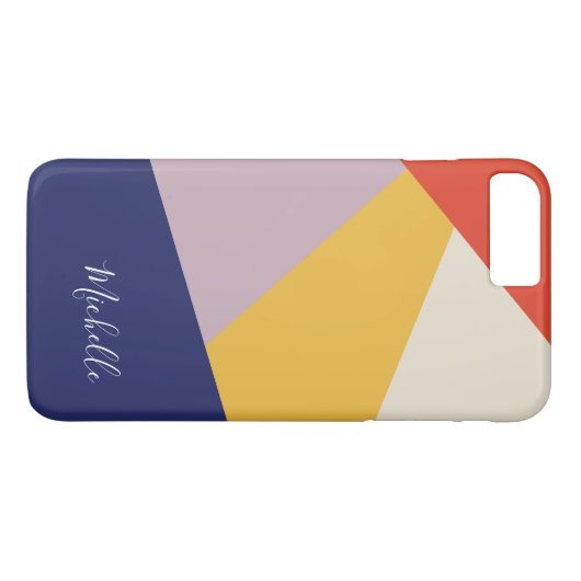 Aangepaste moderne geometrische driehoeken Case-Mate iPhone case (Achterkant (Horizontaal))