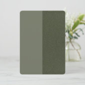 Aangepaste moderne gesplitste Save The Date - moss (Staand voorkant)