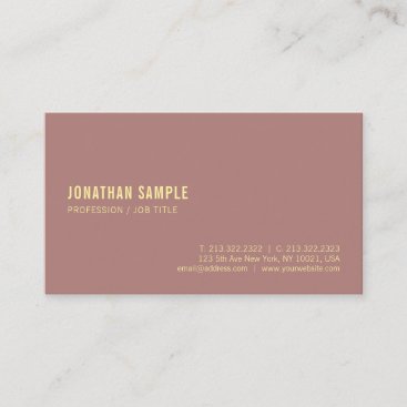 Aangepaste, moderne Gold Name Text Elegant Sjabloo Visitekaartje