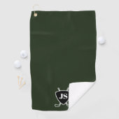Aangepaste moderne golfthema Logo Monogram Golfhanddoek (Insitu)
