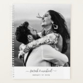 Aangepaste moderne grafische handgeschreven foto N Planner (Voorkant)