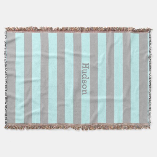 Aangepaste, moderne grijze kleur en elke gestripte deken (Voorkant)