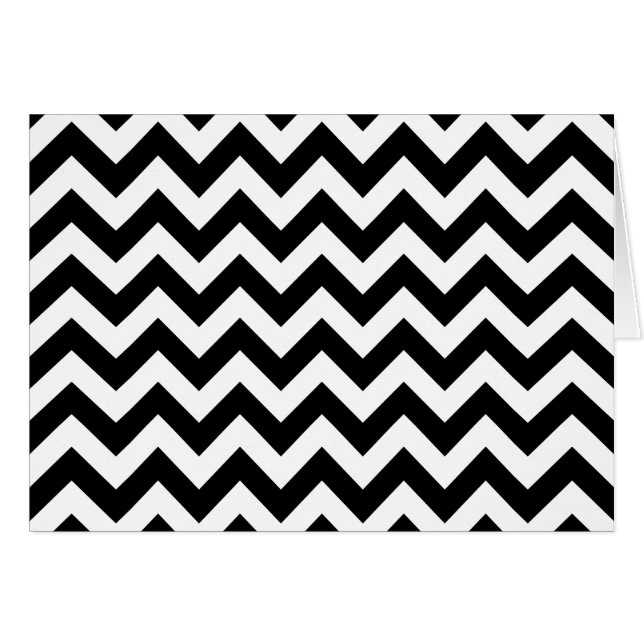 Aangepaste moderne grote zwarte en witte Chevrons (Voorkant Horizontaal)