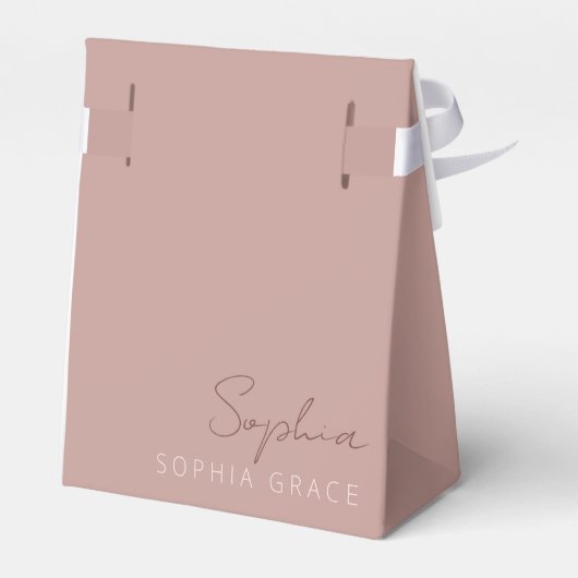 Aangepaste moderne handgeschreven bruiloft voor sc bedankdoosjes (Achterkant)