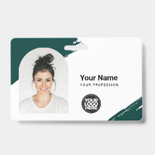 Aangepaste moderne identiteitskaart Eenvoudige QR- Badge