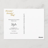 Aangepaste moderne klasse van 2024 Foto Afstuderen Briefkaart (Achterkant)