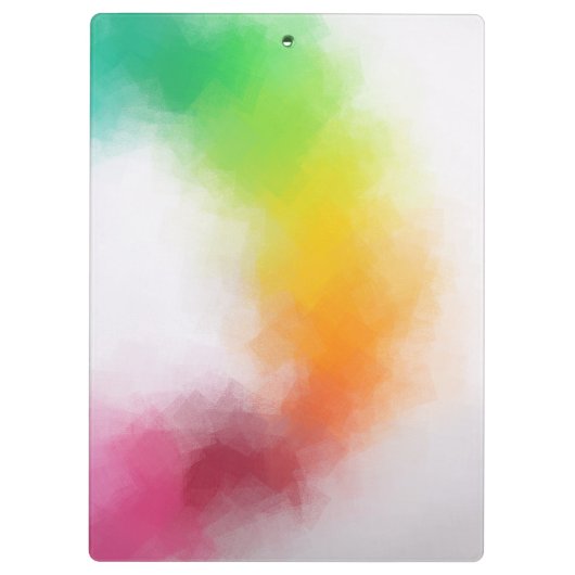 Aangepaste moderne kleurrijke Abstracte Art-Sjablo Klembord (Achterkant)