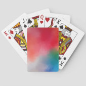 Aangepaste moderne kleurrijke Abstracte Art-Sjablo Pokerkaarten (Achterkant)