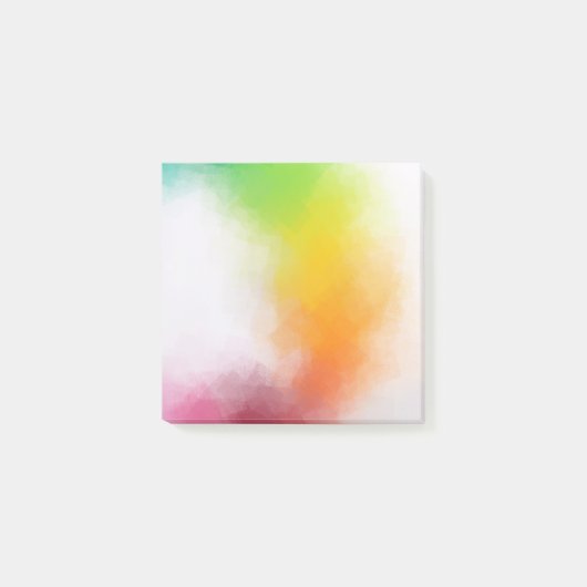 Aangepaste moderne kleurrijke Abstracte Art-Sjablo Post-it® Notes (Voorkant)