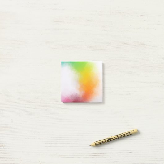 Aangepaste moderne kleurrijke Abstracte Art-Sjablo Post-it® Notes (Op bureau)