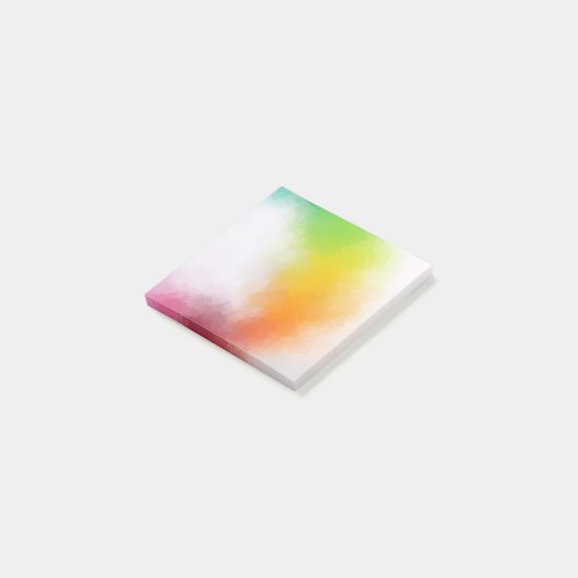Aangepaste moderne kleurrijke Abstracte Art-Sjablo Post-it® Notes (Schuin)