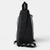 Aangepaste moderne koning van pingpong-spelernaam sling bag (Achterkant)