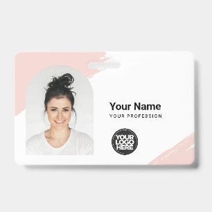Aangepaste moderne legitimatiekaart Eenvoudige QR- Badge