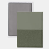 Aangepaste moderne magneet – Moss Green Duo-lagen (Voorkant / Achterkant)