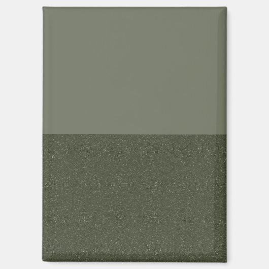 Aangepaste moderne magneet – Moss Green Duo-lagen (Voorkant)