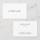 Aangepaste, moderne, minimale professionele standa visitekaartje (Voorkant / Achterkant)