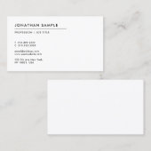 Aangepaste Moderne Minimale Sjabloon Professioneel Visitekaartje (Voorkant / Achterkant)