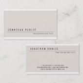 Aangepaste moderne minimale Sjabloon Visitekaartje (Voorkant / Achterkant)