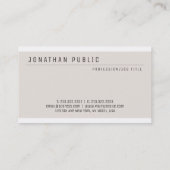 Aangepaste moderne minimale Sjabloon Visitekaartje (Achterkant)