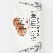 Aangepaste moderne minimalistische sushi volwassen spandoek (Verticaal)