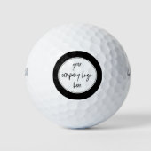 Aangepaste moderne minimalistische zakelijke Logo Golfballen (Voorkant)