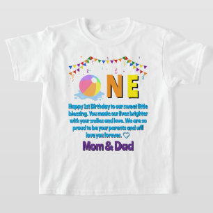 Aangepaste moderne minimalistische zwembadfeestje t-shirt